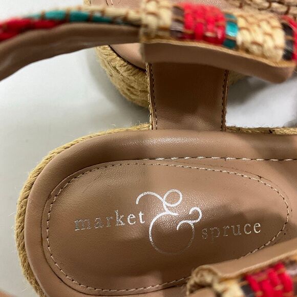 MARKET & SPRUCE Espadrille Wedge Heel Sandals - Picture 8 of 9